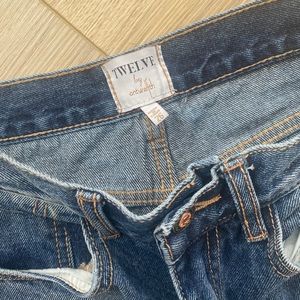 Straight leg crop jeans